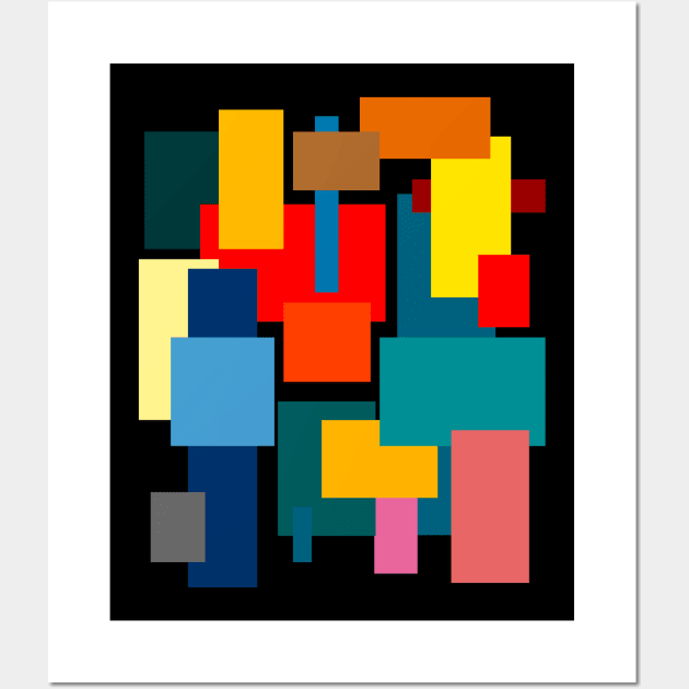 Color Blocks No. 1 Wall Art by RockettGraph1cs